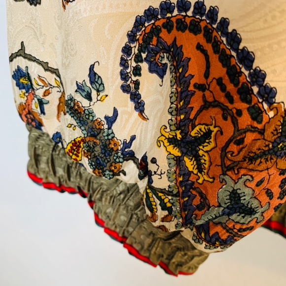 Rhoda Lynne Vintage Silk Bomber Jacket XL Paisley Floral Full Zip Up Coat Boho - Picture 9 of 15